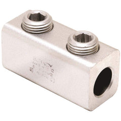 Burndy - Mechanical Connectors; Wire Size Range: 500 kcmil-3/0 AWG ; Material Type: Aluminum ; Insulated: NonInsulated ; Contact Plating: Tin ; Rating: CSA Certified; RoHS EX Compliant; UL 467 ; Additional Information: Type: AMS; Dual Rated; Hex Size: 3/ - Exact Tool & Supply