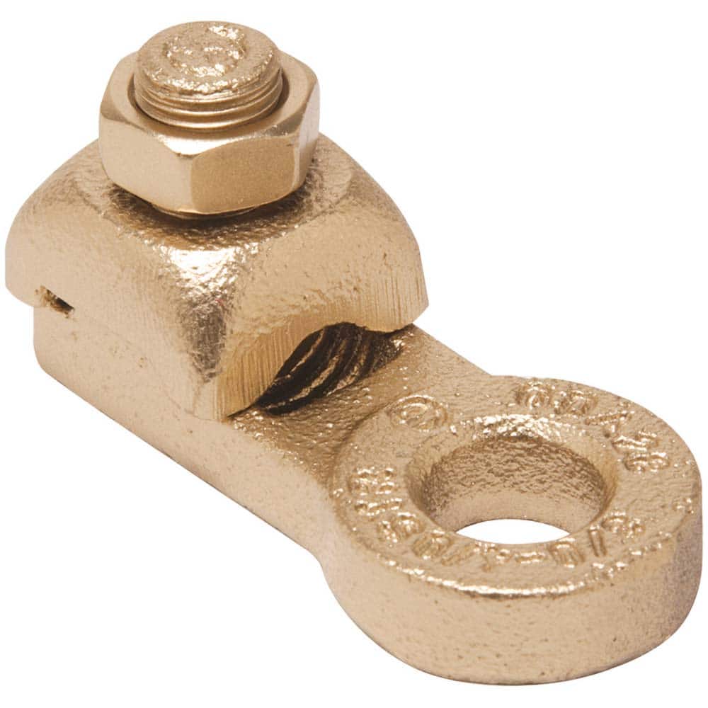 Burndy - Ring Terminals; Terminal Type: Rectangle ; Insulation Type: NonInsulated ; Connection Type: Lug ; Compatible Wire Size (kcmil): 400-500 ; Stud Size (Inch): 3/4 ; Color: Copper - Exact Tool & Supply