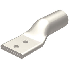 Burndy - Ring Terminals; Terminal Type: Rectangle ; Insulation Type: NonInsulated ; Connection Type: Compression ; Compatible Wire Size (kcmil): 350 ; Stud Size (Inch): 1/2 ; Color: Brown - Exact Tool & Supply