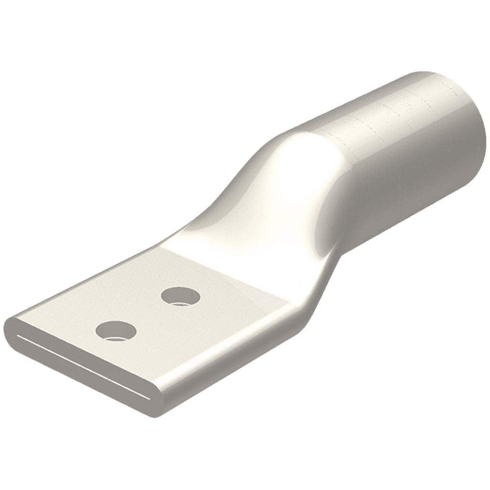 Burndy - Ring Terminals; Terminal Type: Rectangle ; Insulation Type: NonInsulated ; Connection Type: Compression ; Compatible Wire Size (kcmil): 400 ; Stud Size (Inch): 1/2 ; Color: Green - Exact Tool & Supply