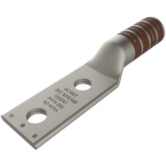 Burndy - Ring Terminals; Terminal Type: Rectangle ; Insulation Type: NonInsulated ; Connection Type: Compression ; Compatible Wire Size (kcmil): 500 ; Stud Size (Inch): 1/2 ; Color: Brown - Exact Tool & Supply