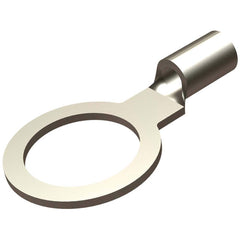 Burndy - Ring Terminals; Terminal Type: Ring Tongue ; Insulation Type: NonInsulated ; Connection Type: Compression ; Compatible Wire Size (AWG): 2 ; Stud Size (Inch): 5/16 ; Color: Tin - Exact Tool & Supply