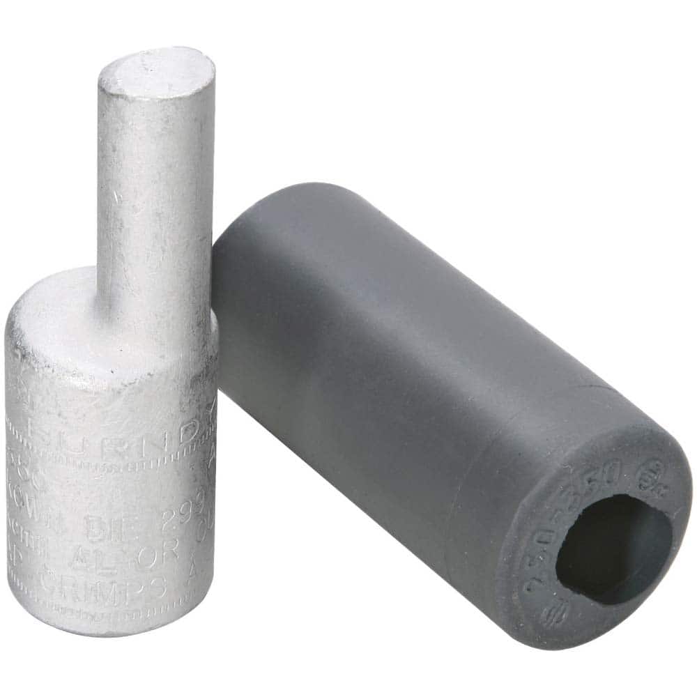 Burndy - Compression Pin Adapters; Plug Diameter (Inch): 0.4700 ; Material Type: Aluminum ; Contact Plating: Tin ; Rating: 35 kV; CSA Certified; RoHS Compliant; UL 486A-486B - Exact Tool & Supply