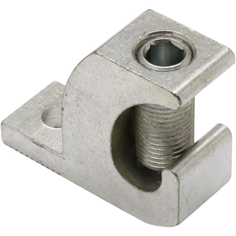 Burndy - Grounding Clamps; Clamp Type: Grounding Clamp ; Compatible Wire Size (AWG): 14-4 ; Overall Length (Inch): 1.13 ; Overall Length (Decimal Inch): 1.13 ; Material: Copper ; Standards Met: EU RoHS Indicator; RoHS CM Compliant; UL 467; UL Listed Dire - Exact Tool & Supply