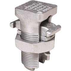 Burndy - Split Bolt Connectors; Connector Material: Copper ; Maximum Compatible Wire Size (AWG): 4/0 ; Maximum Compatible Wire Size (kcmil): 250 ; Minimum Compatible Wire Size (AWG): 1 (Strand) ; Minimum Compatible Wire Size (kcmil): 250 ; Pressure Bar M - Exact Tool & Supply