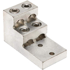 Burndy - Ring Terminals; Terminal Type: Rectangle ; Insulation Type: NonInsulated ; Connection Type: Lug ; Compatible Wire Size (AWG): 2 (Strand) ; Compatible Wire Size (kcmil): 600 ; Stud Size (Inch): 3/8 - Exact Tool & Supply