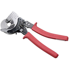 Burndy - Cutting Pliers; Type: Rachet Cable Cutter ; Insulated: No ; Overall Length Range: 10" and Longer ; Capacity (Inch): 1.25 ; Overall Length (Inch): 10-1/2 ; Cut Style: Center Cut - Exact Tool & Supply