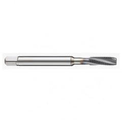 1/2-13 2BX 4-Flute PM Cobalt Semi-Bottoming 10 degree Spiral Flute Tap-TiAlN - Exact Tool & Supply