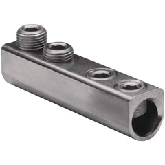 Burndy - Mechanical Connectors; Wire Size Range: 750-250 kcmil ; Material Type: Aluminum ; Insulated: NonInsulated ; Contact Plating: Tin ; Rating: CSA Certified; RoHS EX Compliant; UL 467 ; Additional Information: Type: AMS; Dual Rated; Hex Size: 1/2 in - Exact Tool & Supply