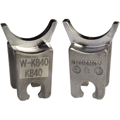 Burndy - Crimper Dies; Tool Type: W-Die ; Size: 0.75" x 1.38" ; Color: Stainless Steel ; For Use With: MD6; MD7 Mechanical; Y500CTHS Hydraulic; PAT600 and PATMD Battery Actuated Crimpers - Exact Tool & Supply