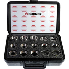 Burndy - Crimper Dies; Tool Type: U-Die Kit ; Size: 14" x 10.5" x 7.75" ; Color: Stainless Steel ; For Use With: Y35; Y750; PAT750; Y46 and PAT46 with PUADP1 Adapter - Exact Tool & Supply