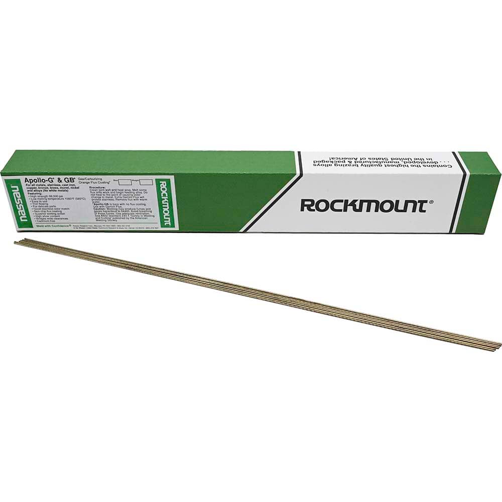 Rockmount Research and Alloys - 1/16" Diam x 18" Long Apollo GB TIG Welding & Brazing Rod - Exact Tool & Supply