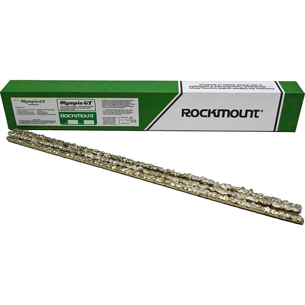 Rockmount Research and Alloys - 1/8" Diam x 18" Long Olympia GT TIG Welding & Brazing Rod - Exact Tool & Supply