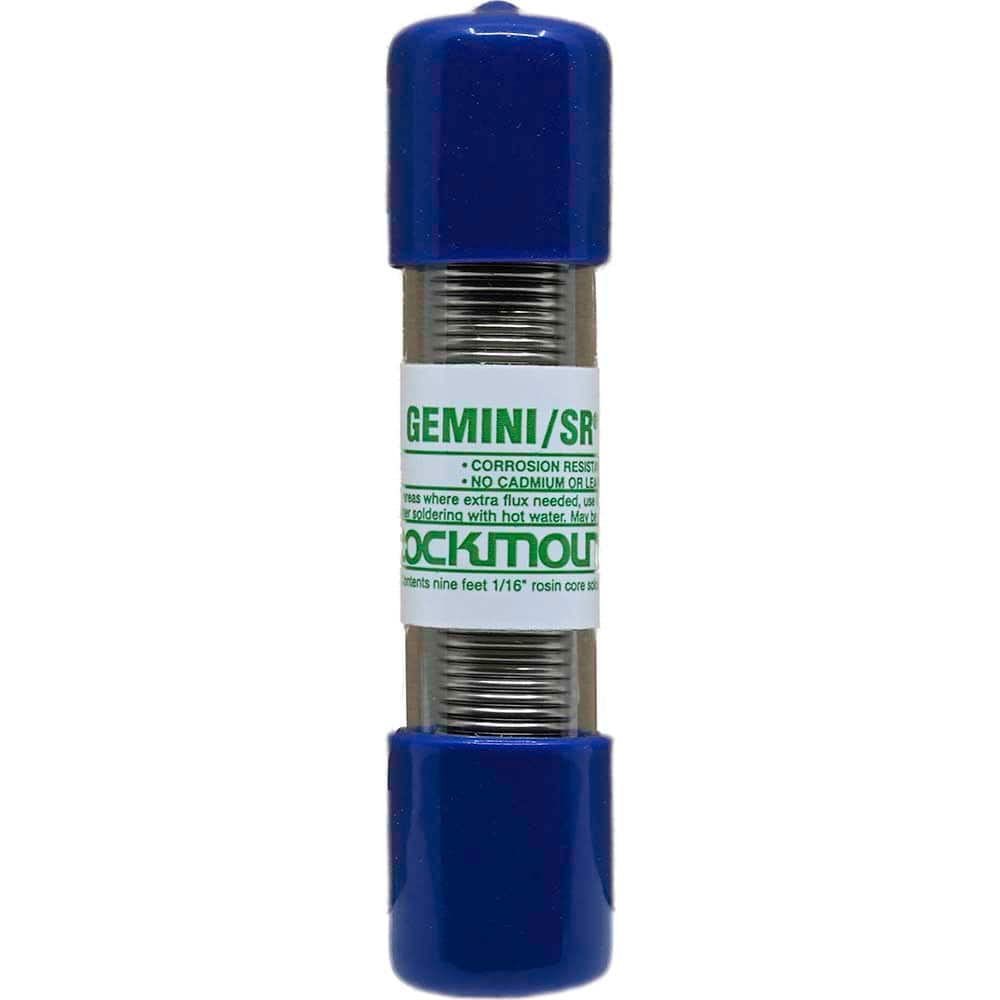 Rockmount Research and Alloys - Gemini SR 1/16" Diam High Strength Low Temp Rosin Flux Core Solder - Exact Tool & Supply