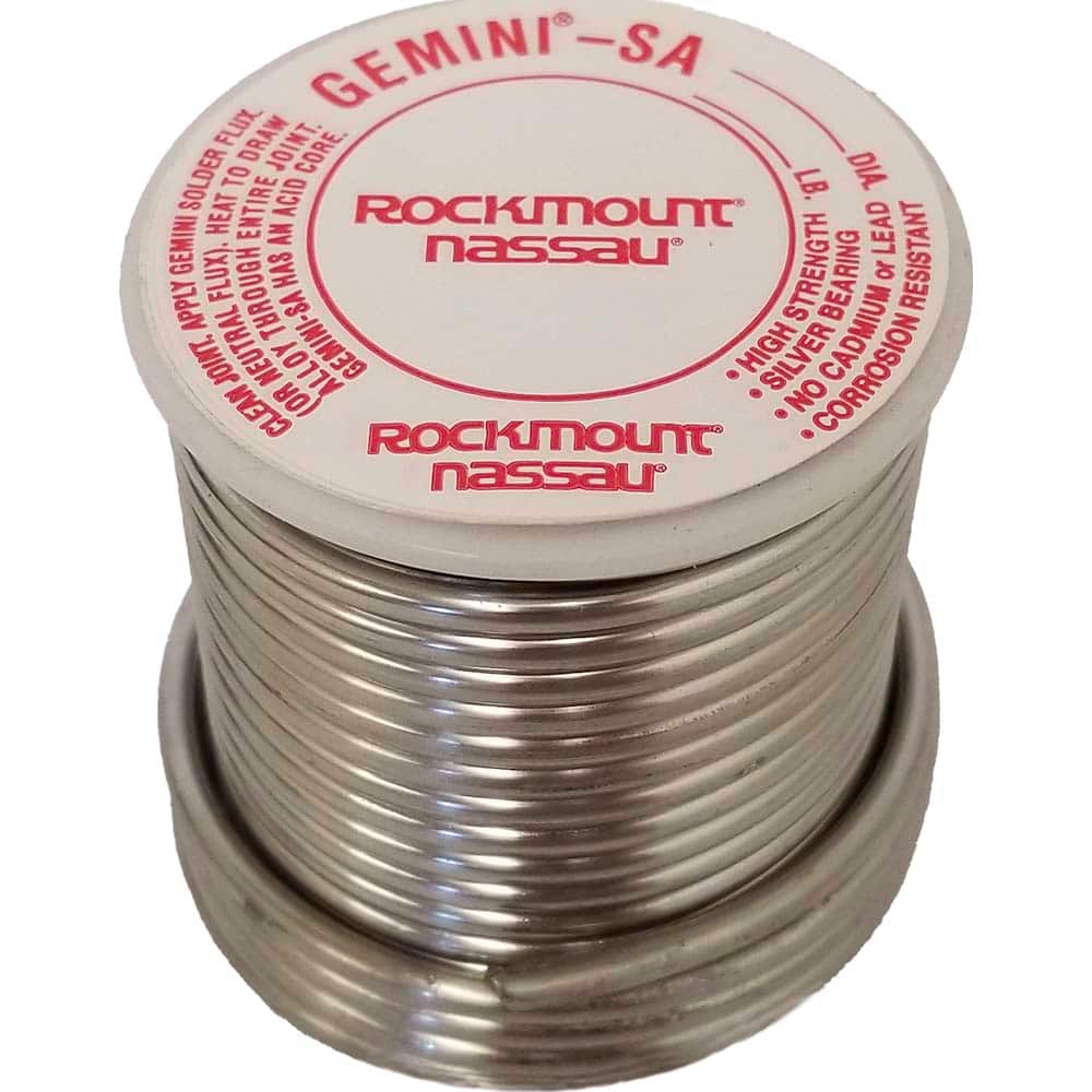 Rockmount Research and Alloys - Gemini SA 1/16" Diam High Strength Low Temp Acid Flux Core Solder - Exact Tool & Supply