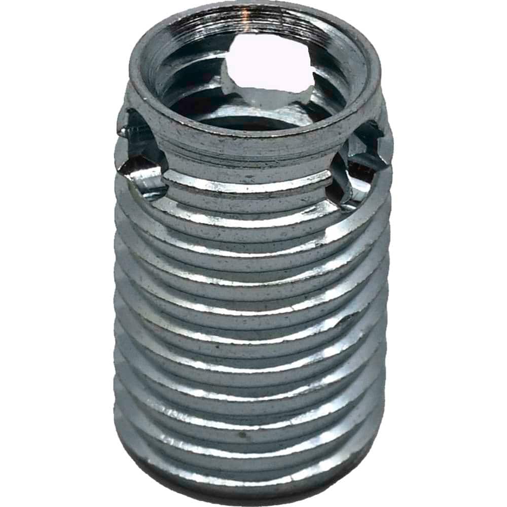 Rockmount Research and Alloys - 1/2-13 Internal, M18x1.50 External, UNC, 55/64" Insert Length, Self-Lock Thin Wall Thread-Locking Insert - Exact Tool & Supply