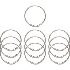 Key Systems - Key Control; Type: Key Ring ; Number of Keys: 0 ; Color: Silver ; Height (Inch): 5/32 ; Width (Inch): 2 ; Depth (Inch): 5/32 - Exact Tool & Supply