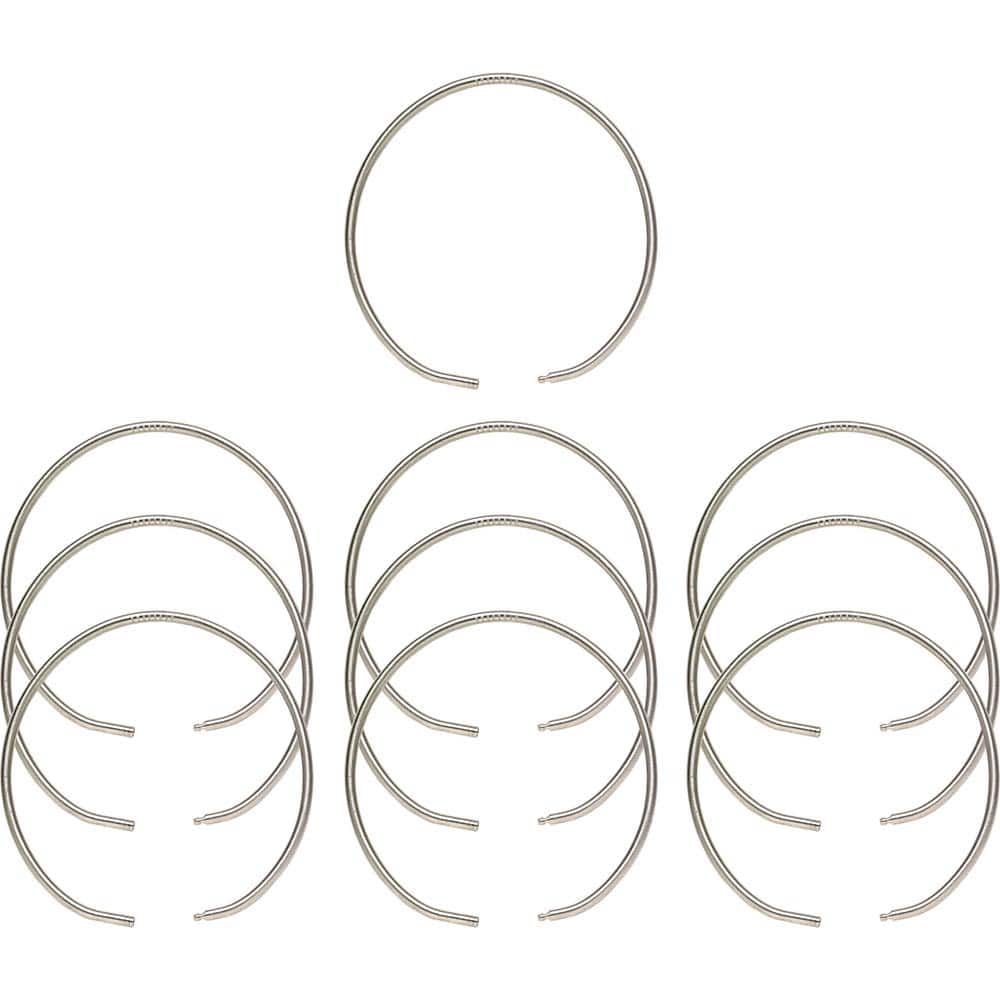 Key Systems - Key Control; Type: Key Ring ; Number of Keys: 0 ; Color: Silver ; Height (Inch): 5/32 ; Width (Inch): 4 ; Depth (Inch): 5/32 - Exact Tool & Supply