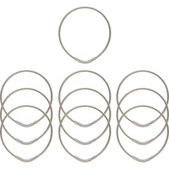 Key Systems - Key Control; Type: Key Ring ; Number of Keys: 0 ; Color: Silver ; Height (Inch): 5/32 ; Width (Inch): 3 ; Depth (Inch): 5/32 - Exact Tool & Supply