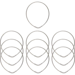 Key Systems - Key Control; Type: Key Ring ; Number of Keys: 0 ; Color: Silver ; Height (Inch): 5/32 ; Width (Inch): 4 ; Depth (Inch): 5/32 - Exact Tool & Supply