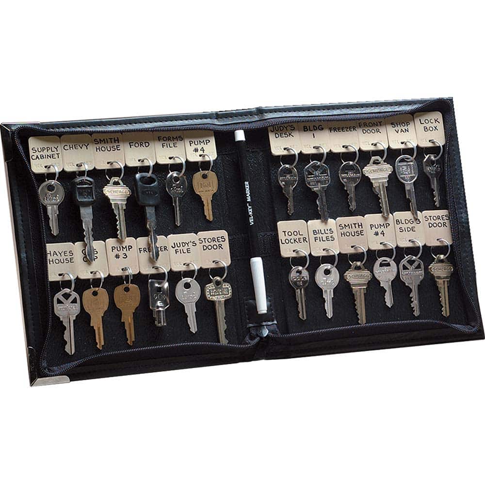 Key Systems - Key Control; Type: Key Case ; Number of Keys: 0 ; Color: Black ; Height (Inch): 8-3/4 ; Width (Inch): 7-1/4 ; Depth (Inch): 1-1/4 - Exact Tool & Supply