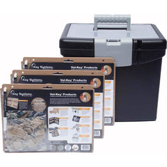 Key Systems - Key Control; Type: File Box ; Number of Keys: 0 ; Color: Black ; Height (Inch): 11 ; Width (Inch): 13-1/2 ; Depth (Inch): 10-1/2 - Exact Tool & Supply