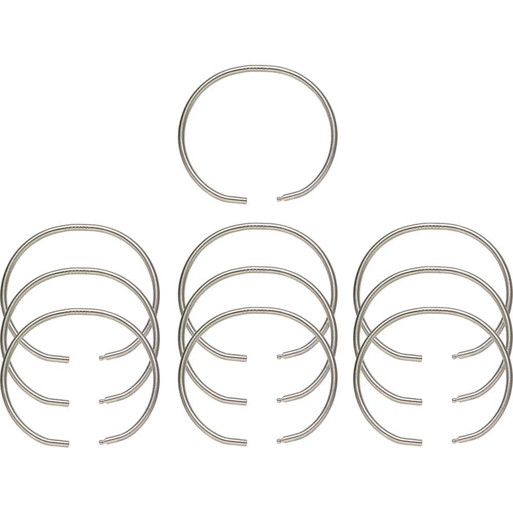 Key Systems - Key Control; Type: Key Ring ; Number of Keys: 0 ; Color: Silver ; Height (Inch): 5/32 ; Width (Inch): 3 ; Depth (Inch): 5/32 - Exact Tool & Supply