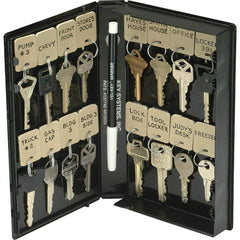 Key Systems - Key Control; Type: Key Cassette ; Number of Keys: 0 ; Color: Black ; Height (Inch): 8 ; Width (Inch): 4-3/4 ; Depth (Inch): 1-1/4 - Exact Tool & Supply