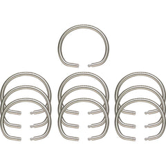 Key Systems - Key Control; Type: Key Ring ; Number of Keys: 0 ; Color: Silver ; Height (Inch): 5/32 ; Width (Inch): 1-5/8 ; Depth (Inch): 5/32 - Exact Tool & Supply