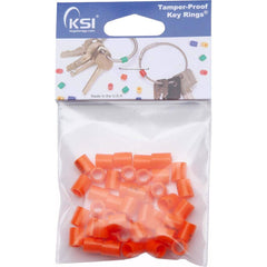 Key Systems - Key Control; Type: Color Tag ; Number of Keys: 0 ; Color: Orange ; Height (Inch): 1/4 ; Width (Inch): 1/4 ; Depth (Inch): 1/4 - Exact Tool & Supply