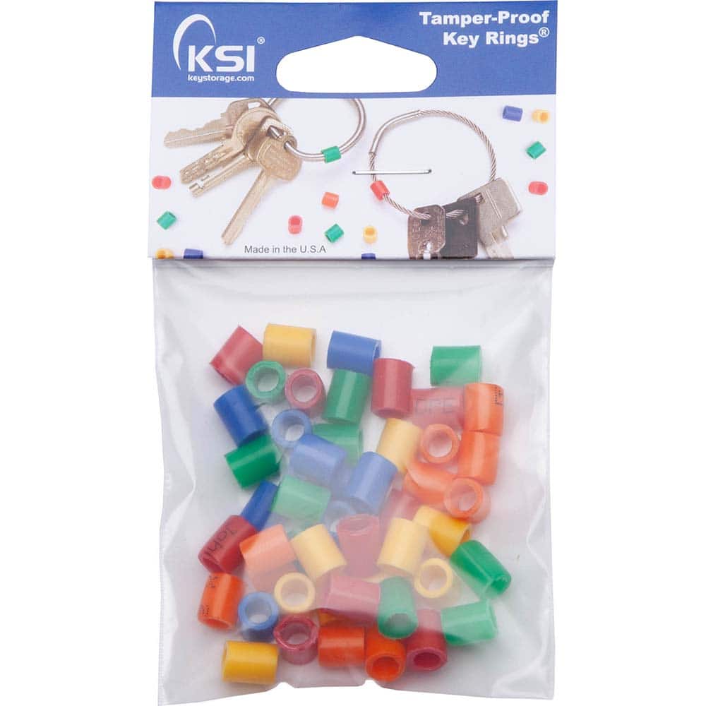 Key Systems - Key Control; Type: Color Tag ; Number of Keys: 0 ; Color: Assorted ; Height (Inch): 1/4 ; Width (Inch): 1/4 ; Depth (Inch): 1/4 - Exact Tool & Supply