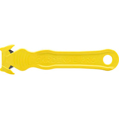 Cardinal Safety Co. - Utility Knives, Snap Blades & Box Cutters; Type: Safety Cutter ; Blade Type: Recessed/Concealed Fixed Blade ; Number of Blades Included: 2 ; Handle Material: Glass Filled Nylon ; Color: Yellow ; Blade Length (Decimal Inch): 0.6900 - Exact Tool & Supply