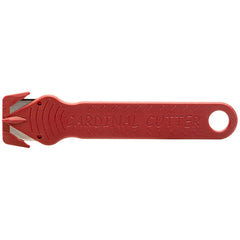 Cardinal Safety Co. - Utility Knives, Snap Blades & Box Cutters; Type: Safety Cutter ; Blade Type: Recessed/Concealed Fixed Blade ; Number of Blades Included: 2 ; Handle Material: Glass-Filled Nylon ; Color: Red ; Blade Length (Decimal Inch): 0.9100 - Exact Tool & Supply