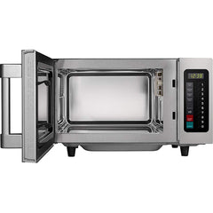 Midea - Microwave Ovens; Capacity: 0.9 Cu. Ft. ; Color: Stainless Steel ; Wattage: 1000 ; Width (Inch): 20-1/8 ; Depth (Inch): 16-7/16 ; Height (Inch): 12-1/4 - Exact Tool & Supply