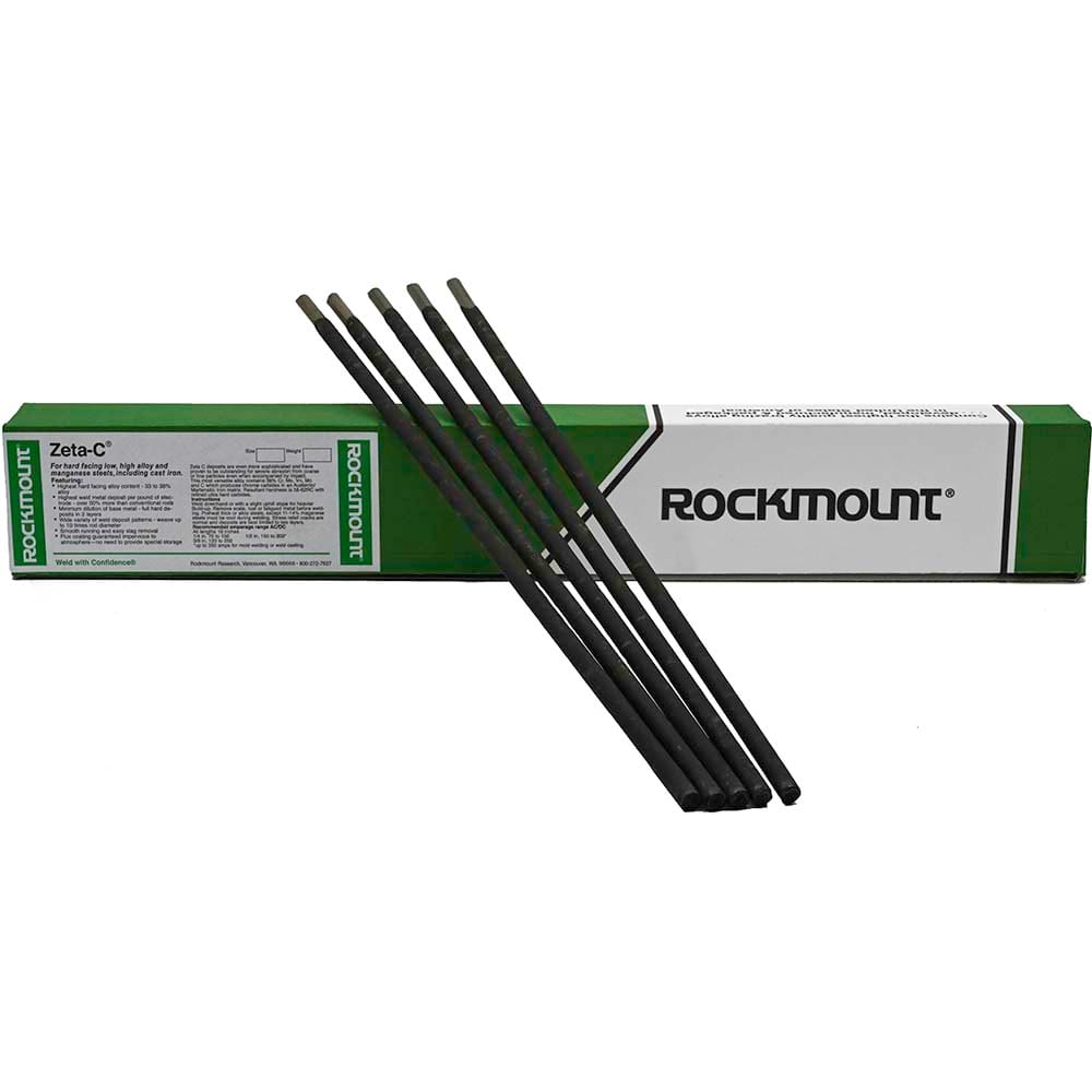 Rockmount Research and Alloys - 5 Lb 1/4 x 18" Chromium Carbide Hardfacing Alloy Zeta C Arc Welding Electrode - Exact Tool & Supply