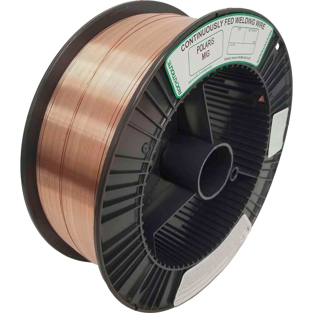 Rockmount Research and Alloys - 11 Lb 0.035mm Carbon Steel Alloy Polaris MIG Welding Wire - Exact Tool & Supply