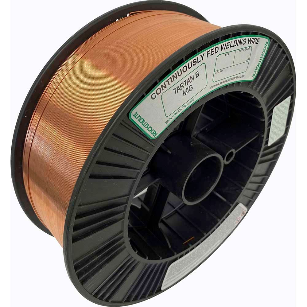 Rockmount Research and Alloys - 44 Lb 0.035mm Carbon Steel Alloy Tartan B MIG Welding Wire - Exact Tool & Supply