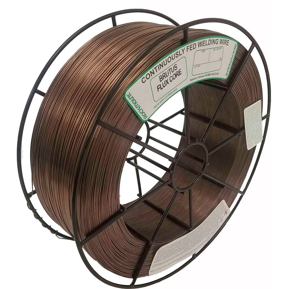 Rockmount Research and Alloys - 10 Lb 0.045mm High-Nickel Chromium Alloy Brutus FC MIG Welding Wire - Exact Tool & Supply