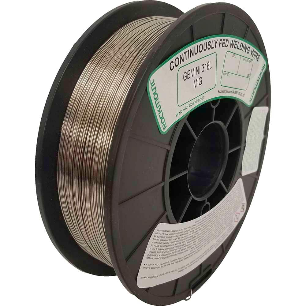 Rockmount Research and Alloys - 25 Lb 0.045mm Moly-Bearing Stainless Steel Alloy Gemini 316L MIG Welding Wire - Exact Tool & Supply