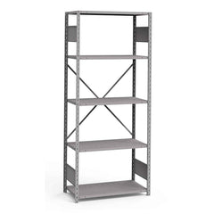 Rousseau Metal - Steel Shelving; Type: Shelving ; Starter or Add-On: Starter ; Load Capacity (Lb.): 3500.000 ; Number of Shelves: 5 ; Width (Inch): 36 ; Height (Inch): 87 - Exact Tool & Supply