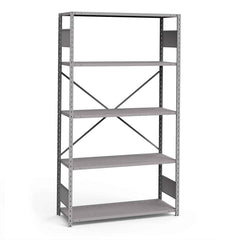 Rousseau Metal - Steel Shelving; Type: Shelving ; Starter or Add-On: Starter ; Load Capacity (Lb.): 3500.000 ; Number of Shelves: 5 ; Width (Inch): 48 ; Height (Inch): 87 - Exact Tool & Supply