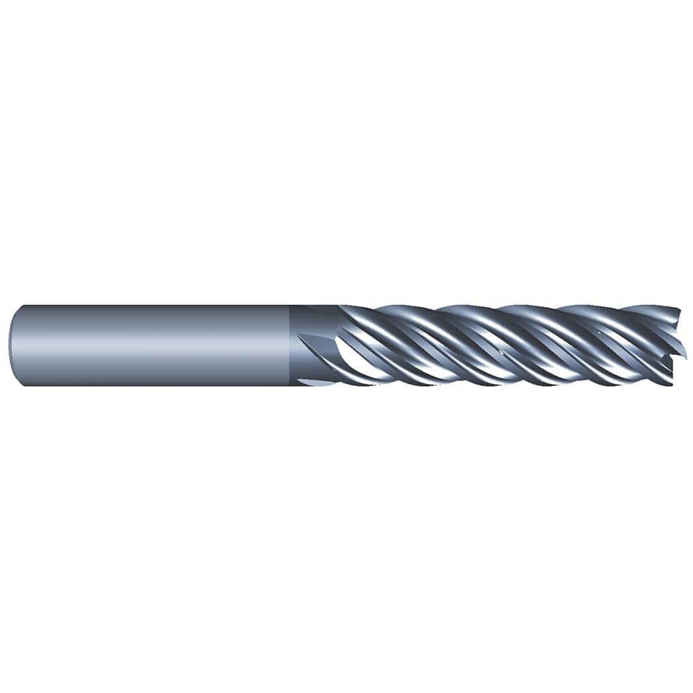 Eliminator - Square End Mills; Mill Diameter (Inch): 1/2 ; Mill Diameter (Decimal Inch): .5000 ; Number of Flutes: 5 ; Length of Cut (Inch): 3/4 ; Material: Solid Carbide ; Finish/Coating: AlCrN - Exact Tool & Supply