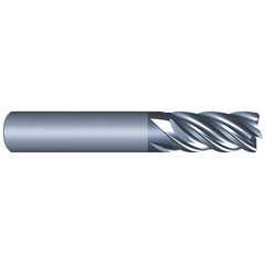 Eliminator - Corner Radius & Corner Chamfer End Mills; Mill Diameter (Inch): 3/8 ; Mill Diameter (Decimal Inch): 0.3750 ; End Type: Corner Radius ; Corner Radius (Decimal Inch): 0.0600 ; Number of Flutes: 5 ; Material: Solid Carbide - Exact Tool & Supply