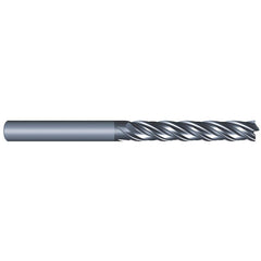 Eliminator - Square End Mills; Mill Diameter (Inch): 1/2 ; Mill Diameter (Decimal Inch): 0.5000 ; Number of Flutes: 4 ; Length of Cut (Inch): 3 ; Material: Solid Carbide ; Finish/Coating: AlCrN - Exact Tool & Supply