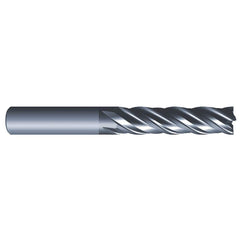 Eliminator - Square End Mills; Mill Diameter (Inch): 1/8 ; Mill Diameter (Decimal Inch): 0.1250 ; Number of Flutes: 4 ; Length of Cut (Inch): 1-1/8 ; Material: Solid Carbide ; Finish/Coating: AlCrN - Exact Tool & Supply