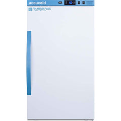 Accucold - Laboratory Refrigerators and Freezers; Type: Pharmacy, Medical-Laboratory Refrigerator ; Volume Capacity: 3 Cu. Ft. ; Minimum Temperature (C): 2.00 ; Maximum Temperature (C): 8.00 ; Width (Inch): 19.75 ; Depth (Inch): 22.63 - Exact Tool & Supply