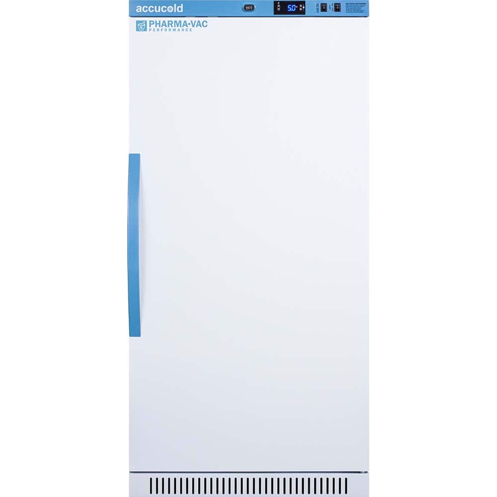 Accucold - Laboratory Refrigerators and Freezers; Type: Pharmacy, Medical-Laboratory Refrigerator ; Volume Capacity: 9 Cu. Ft. ; Minimum Temperature (C): 2.00 ; Maximum Temperature (C): 8.00 ; Width (Inch): 23.38 ; Depth (Inch): 24.38 - Exact Tool & Supply