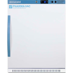 Accucold - Laboratory Refrigerators and Freezers; Type: Pharmacy, Medical-Laboratory Refrigerator ; Volume Capacity: 6 Cu. Ft. ; Minimum Temperature (C): 2.00 ; Maximum Temperature (C): 8.00 ; Width (Inch): 23.38 ; Depth (Inch): 24.38 - Exact Tool & Supply