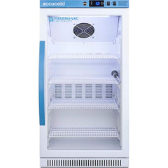 Accucold - Laboratory Refrigerators and Freezers; Type: Pharmacy, Medical-Laboratory Refrigerator ; Volume Capacity: 3 Cu. Ft. ; Minimum Temperature (C): 2.00 ; Maximum Temperature (C): 8.00 ; Width (Inch): 18.5 ; Depth (Inch): 17.75 - Exact Tool & Supply