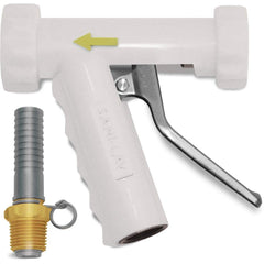 SANI-LAV - Sprayers & Nozzles; Type: Large Industrial Spray Nozzle ; Color: White ; Connection Type: Female to Male ; Material: Stainless Steel ; Material Grade: N/A ; Gallons Per Minute @ 100 Psi: 8.9 - Exact Tool & Supply